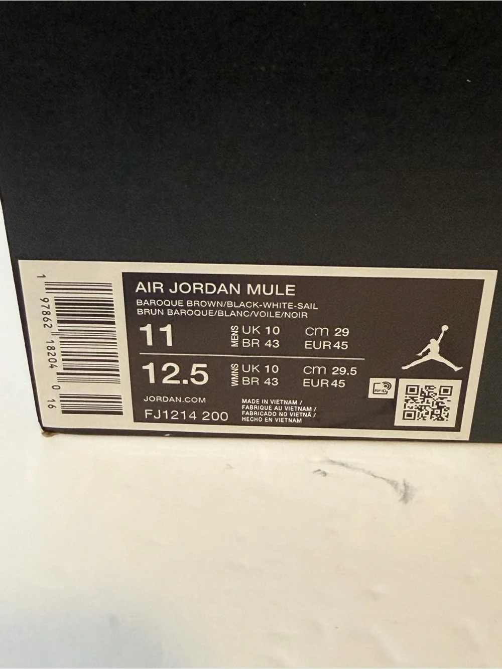 Jordan Mule Loafer in Brown, White & Black